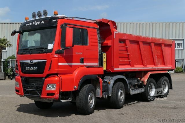 Kippiauto MAN 41.510 TGS 8x4, Stahl, 17m³, Klima, Navi, 113tkm