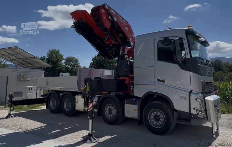 γερανός τοποθετημένος σε φορτηγό Volvo FH 500 Hiab Palfinger Fassi F820