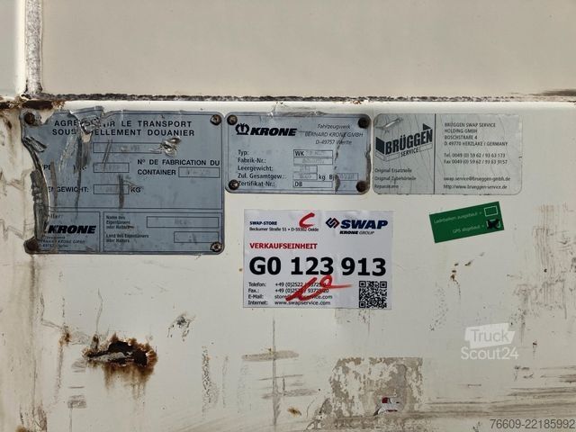 Kėbulas keičiamas priekaba KRONE Wechselbrücke Koffer