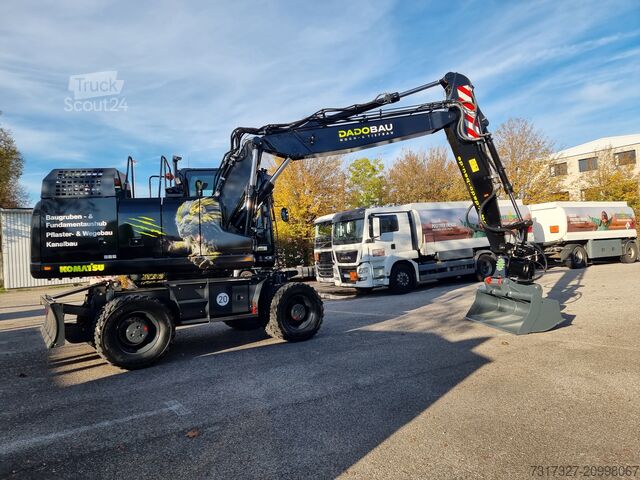 Mobile excavator Komatsu PW-180 11E0