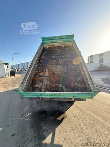 Trīspusēja pašizgāzēja furgons MERCEDES-BENZ Atego 818 Kipper AHK Anhängerhydraulik