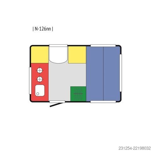 Kemperis NIEWIADOW N126NT Wohnwagen 305x195x181cm 1000kgGG