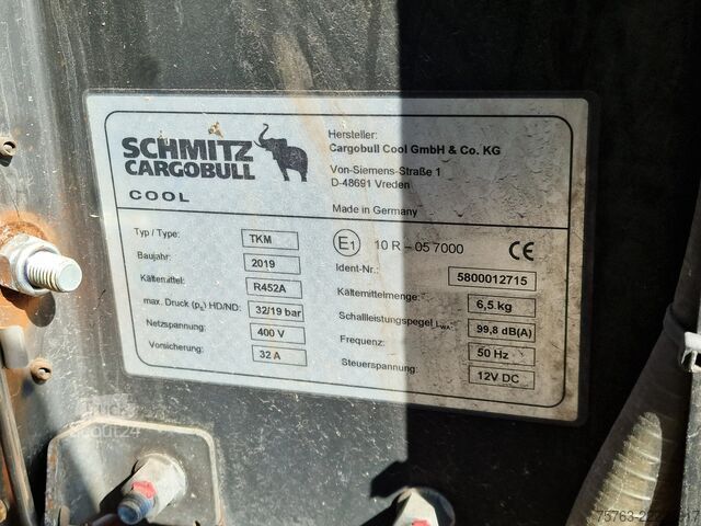 Kølesystem Schmitz Cargobull 5x Frigo engine TKM