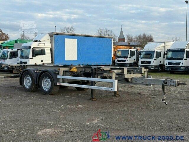 Remorque à châssis interchangeable Wecon AWZ 218 BDF Tandem mit Aufnahme für Stapler