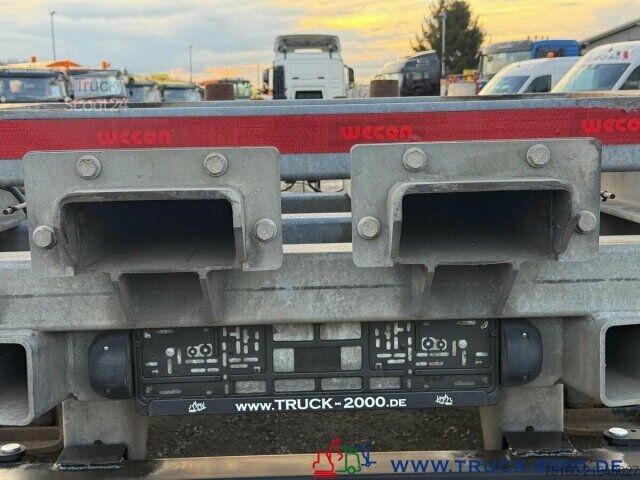 Remorque à châssis interchangeable Wecon AWZ 218 BDF Tandem mit Aufnahme für Stapler