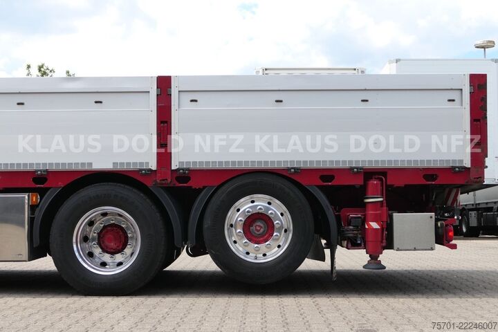 Vrachtauto met open laadbak SCANIA R 490 Pritsche Kran Effer Funk Lift-/Lenkachse