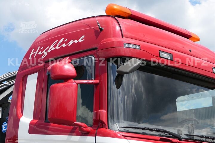 Vrachtauto met open laadbak SCANIA R 490 Pritsche Kran Effer Funk Lift-/Lenkachse