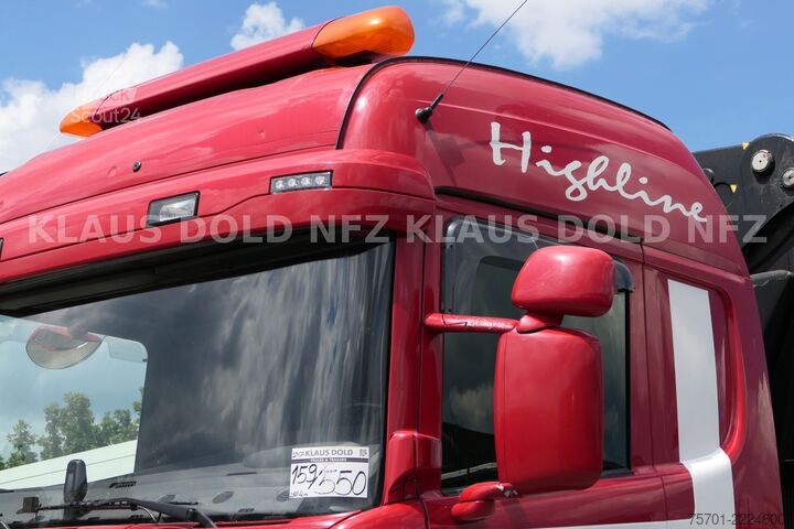 Vrachtauto met open laadbak SCANIA R 490 Pritsche Kran Effer Funk Lift-/Lenkachse