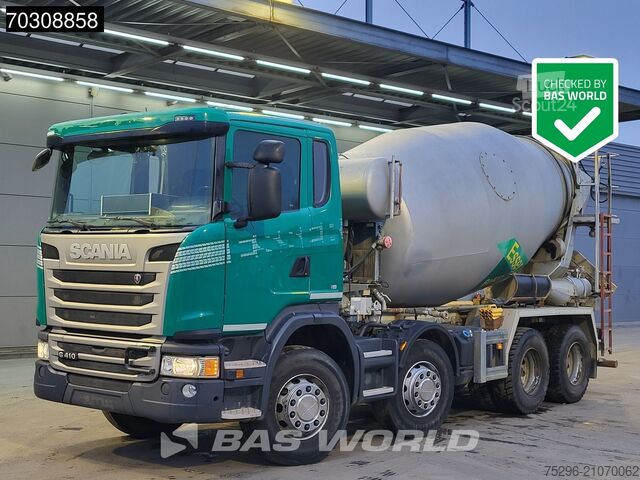 Mixer Scania G410 8X4 9m3 Intermix Mixer Full Steel suspensi...