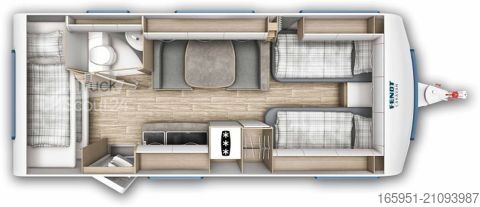 Τροχόσπιτο Fendt Bianco Activ 550 KMG Auflastung 2000 kg Bettauszug