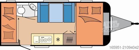 Τροχόσπιτο Hobby De Luxe 490 KMF Modell 2026 1800kg Garage