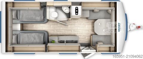 Caravan Fendt Bianco Activ 515 SGE Mod.2026 2000kg TV Halter