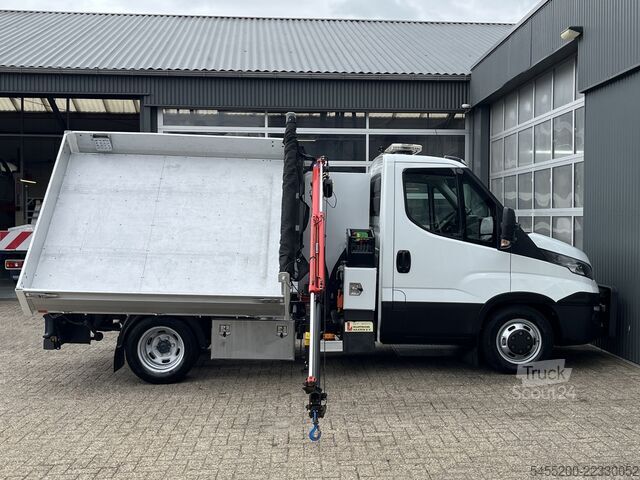 Ανατρεπόμενο φορτηγό Iveco Daily 50C17 Maxilift 150 Laadkraan 3 zijden Kip...