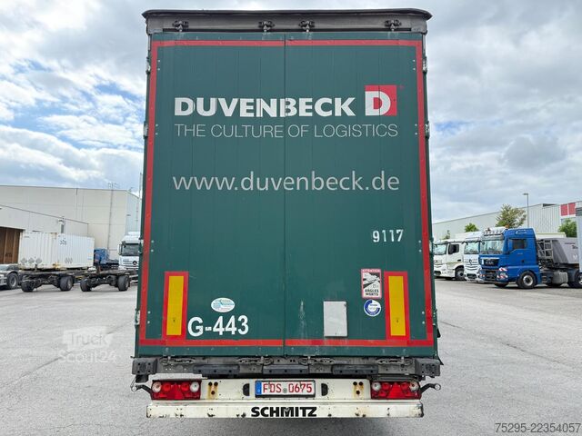 Komerciālais transportlīdzeklis Schmitz Cargobull 3 Achs Mega Trailer Hubdach top Reifen verzinkt