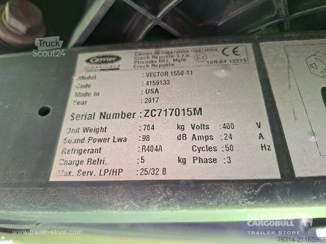 Refriģeratora puspiekabe Schmitz Cargobull Tiefkühler Standard Doppelstock Trennwand