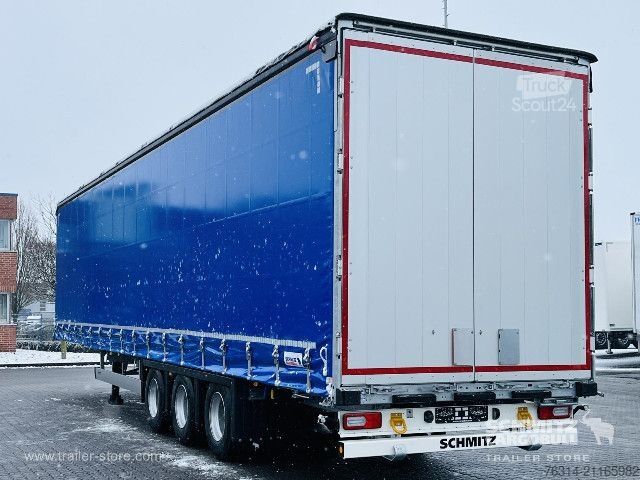 Atvērta puspiekabe ar tentu Schmitz Cargobull Curtainsider Mega Getränke