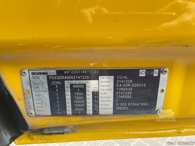 Siurbimo transporto priemonė Scania G500 G 500 10x4*6 Kolkenzuiger Kaiser AquaStar 2