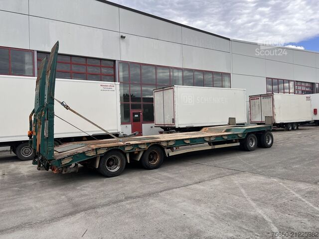 Low loader trailer Humbaur HTD 409525-4A  4 Achs Tiefladeranhänger