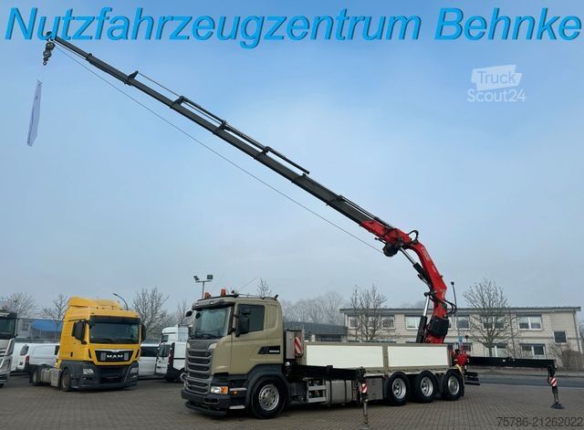 Grua montada em camião SCANIA R450 L 8x4 Fassi F 660 RA 2.28 HE/ Winde/ Funk