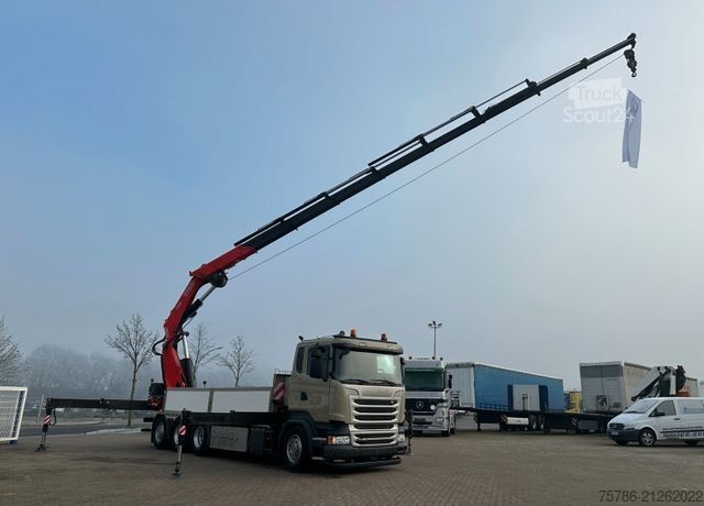 Grua montada em camião SCANIA R450 L 8x4 Fassi F 660 RA 2.28 HE/ Winde/ Funk