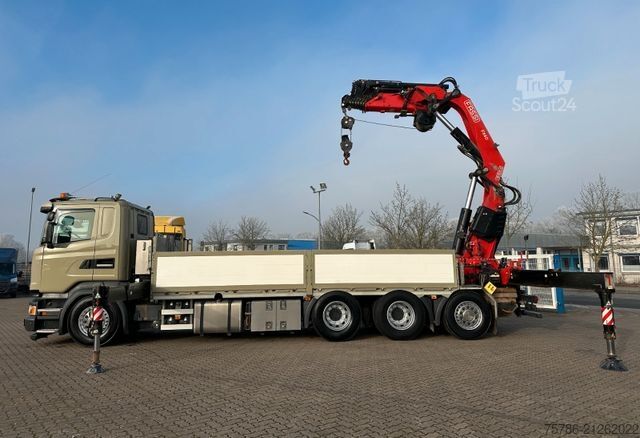 Grua montada em camião SCANIA R450 L 8x4 Fassi F 660 RA 2.28 HE/ Winde/ Funk