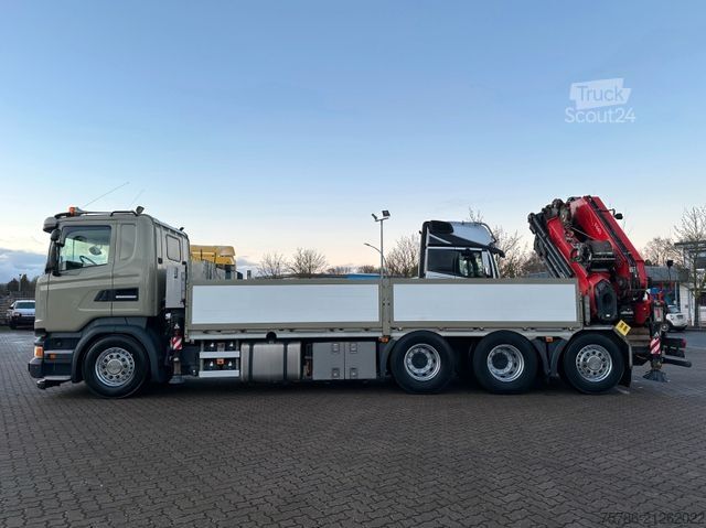 Grua montada em camião SCANIA R450 L 8x4 Fassi F 660 RA 2.28 HE/ Winde/ Funk