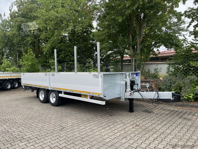 Açık dorseli römork Möslein THT 14,4 G 7,20 L  14,4 t Tandem- Pritschenanhänger- Tieflader