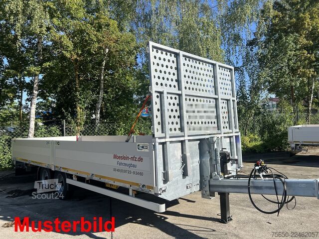 Açık dorseli römork Möslein THT 14,4 G 6,2 L  14,4 t Tandem- Pritschenanhänger- Tieflader