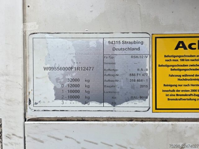 Semiremorcă frigorifică ROHR RSK/32 IV | Lenkachse | Carrier | Ldbw