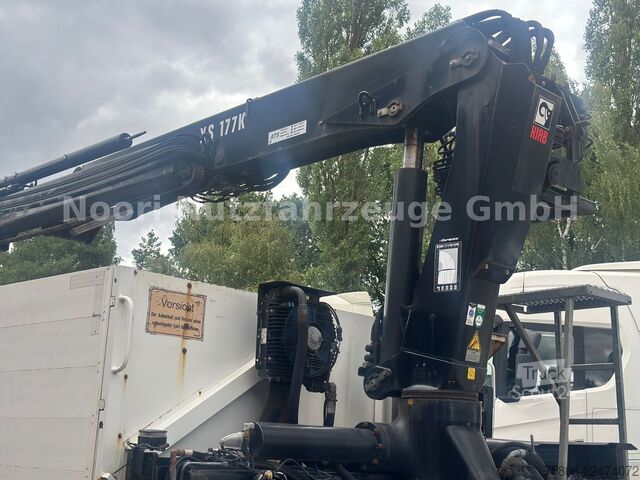 Kuorma-autoon asennettu nosturi MAN TGS 26.440 Baustoff Hiab XS177 K Lenk Navi