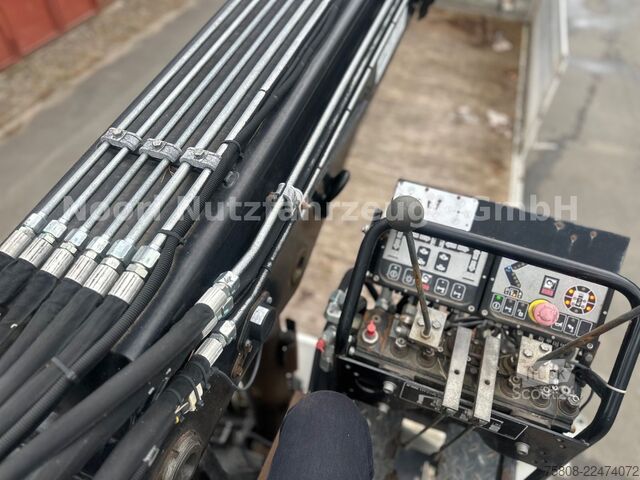 Kuorma-autoon asennettu nosturi MAN TGS 26.440 Baustoff Hiab XS177 K Lenk Navi