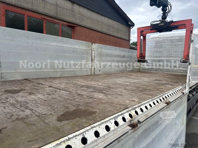 Kuorma-autoon asennettu nosturi MAN TGS 26.440 Baustoff Hiab XS177 K Lenk Navi