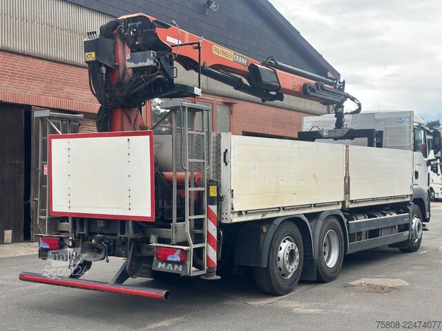Kuorma-autoon asennettu nosturi MAN TGS 26.440 Baustoff Palfinger PK 18001L Lenk