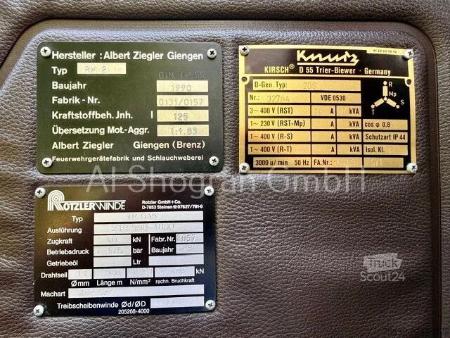 Gasilsko vozilo Mercedes-Benz SK 1222 V6/ 4x4/Seilwinde/35.000Tkm/Oldtimer