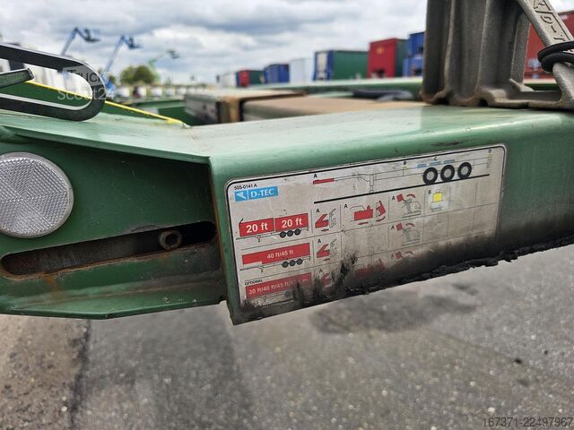 Μεταφορά εμπορευματοκιβωτίων D-TEC FLEXITRAILER /all connections / 3 x extendible/...