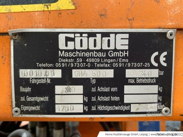 Machine agricole  Gödde Auslegermähgerät GHA 600