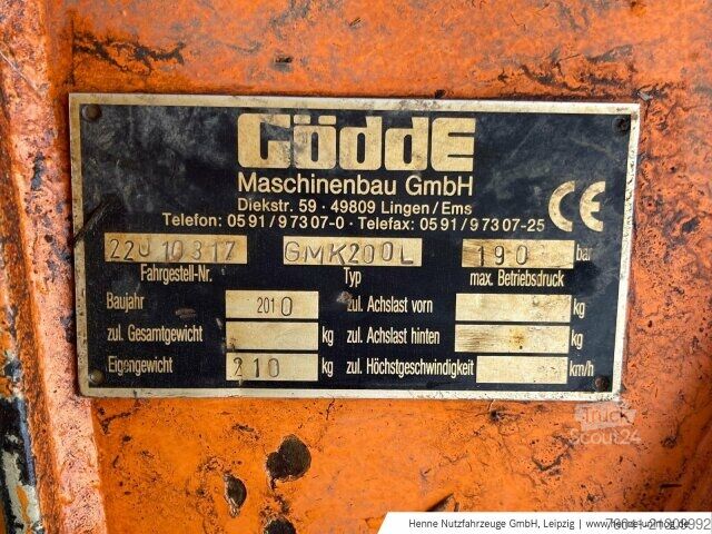 Machine agricole  Gödde Auslegermähgerät GHA 600