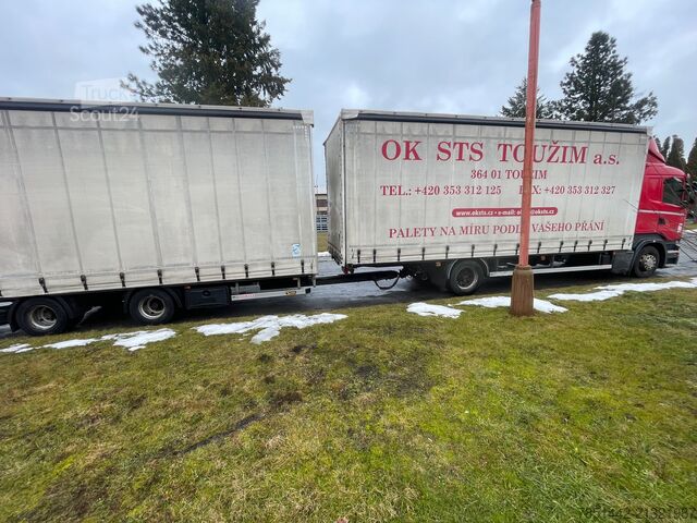 Autocarro con pianale e telone SCANIA R410