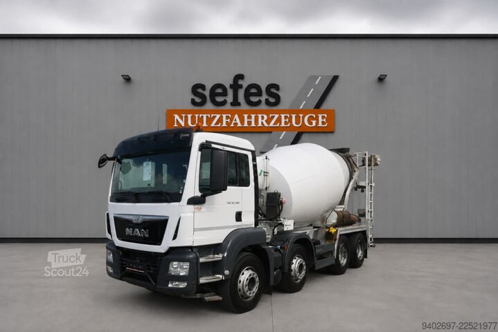 Betonblander lastbil MAN TGS 32.360 8x4 BB Stetter 9m3
