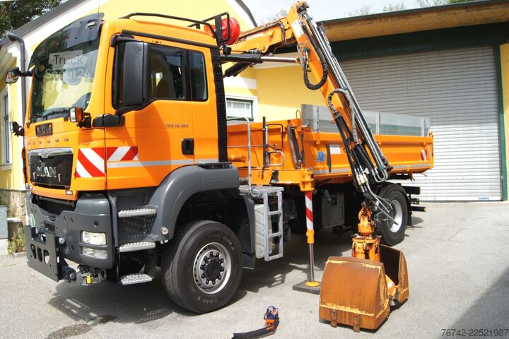 Lastbilsmonterad kran MAN TGS 18.320 BL 4x4 / ATLAS 65.2 / MEILLER-Kipper
