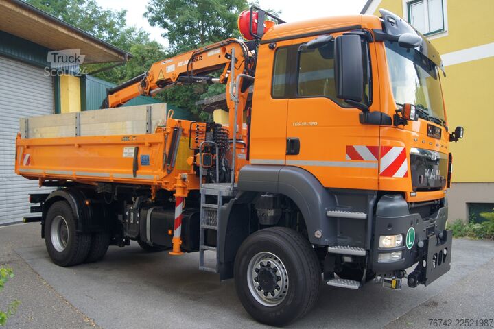 Lastbilsmonterad kran MAN TGS 18.320 BL 4x4 / ATLAS 65.2 / MEILLER-Kipper