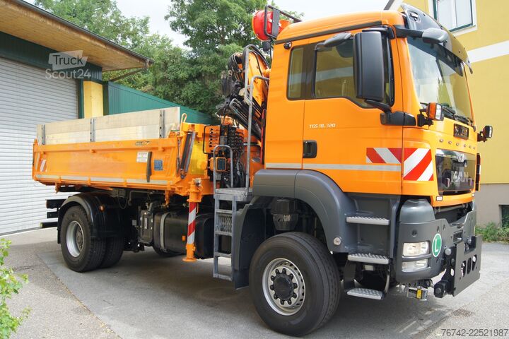 Lastbilsmonterad kran MAN TGS 18.320 BL 4x4 / ATLAS 65.2 / MEILLER-Kipper