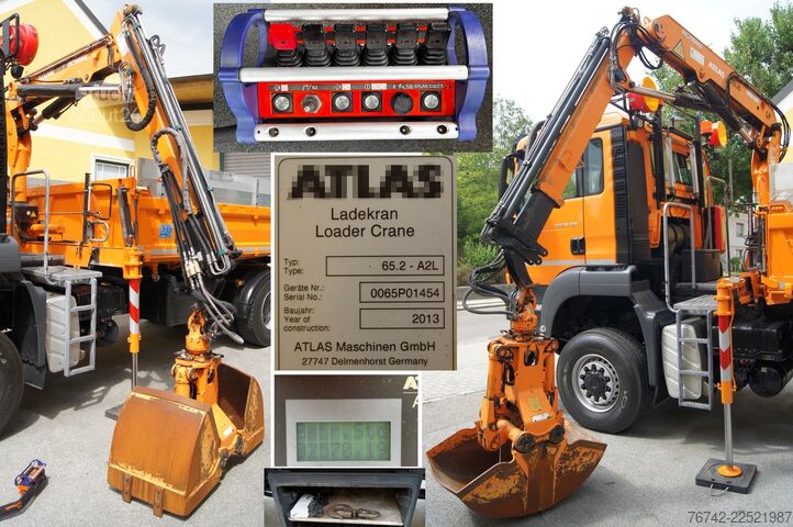 Lastbilsmonterad kran MAN TGS 18.320 BL 4x4 / ATLAS 65.2 / MEILLER-Kipper