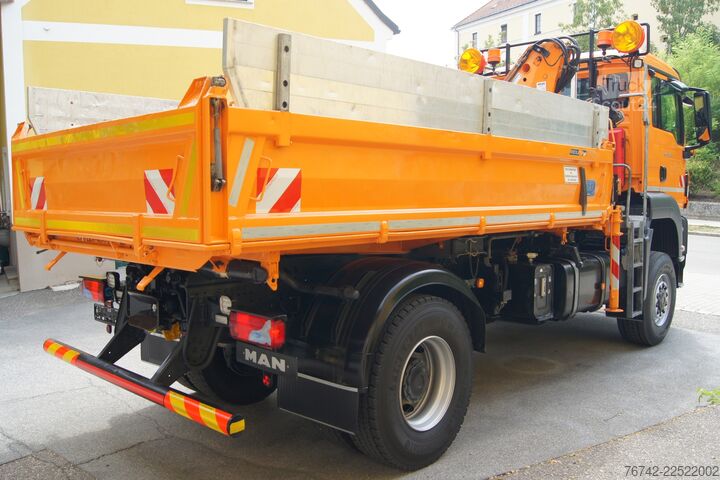 Tresidig tippbil MAN TGS 18.320 BL 4x4 / ATLAS 65.2 / MEILLER-Kipper