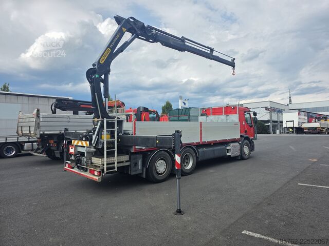 LKW mit Pritsche (offen) RENAULAT D WIDE 430 6x2 Palfinger PK 14.501K SLD5