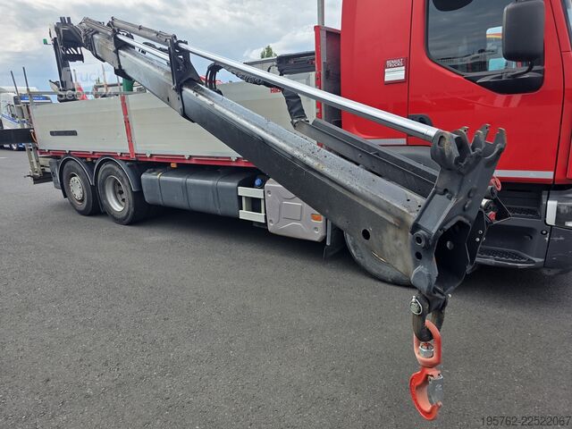 LKW mit Pritsche (offen) RENAULAT D WIDE 430 6x2 Palfinger PK 14.501K SLD5
