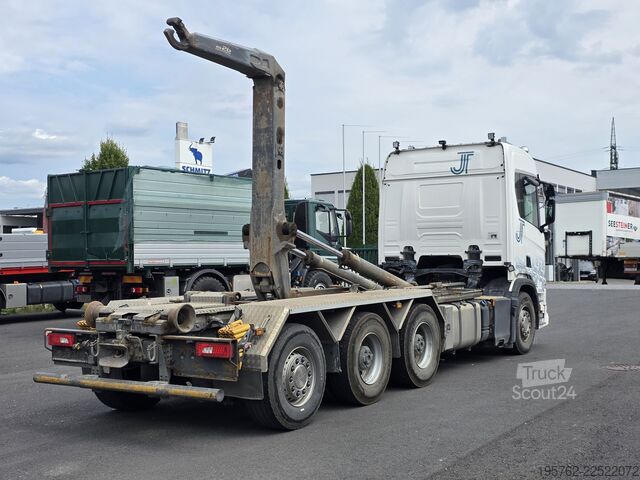 Tovornjak s kavljem za kontejnerje SCANIA R540 8x4 Lenk/Lift MEILLER Abrollkipper