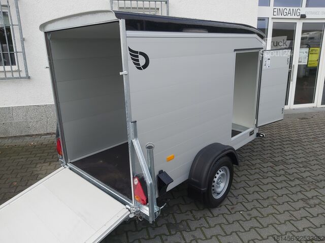 Gesloten opbouw Cheval Liberté Roadster Sport C 255 Aluminium Seitenwände Seitentür Heckrampe 1300kg gebremst direkt
