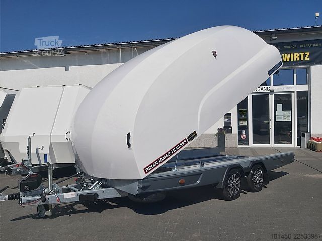 شاحنة نقل سيارات مغلقة Brian James Trailers Sprint Shuttle 2 ankippbar Alufelgen darkline