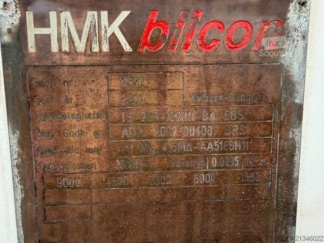 Puspiekabes cisterna  HMK Bilcon TS2 33.000 l. ADR Diesel / Petrol